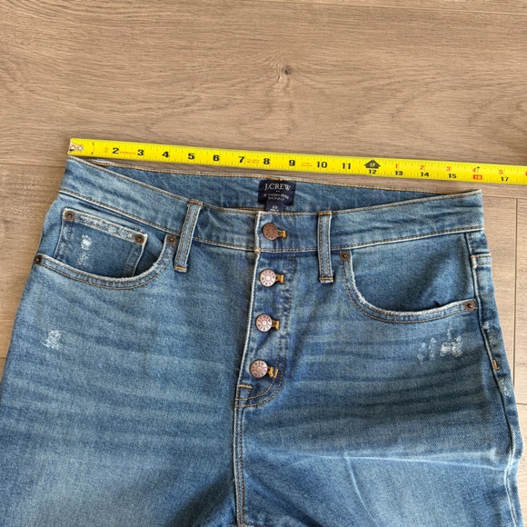 J. Crew Factory 10” Skinny High Rise distressed jeans -all day stretch - size 29 - Picture 3 of 4